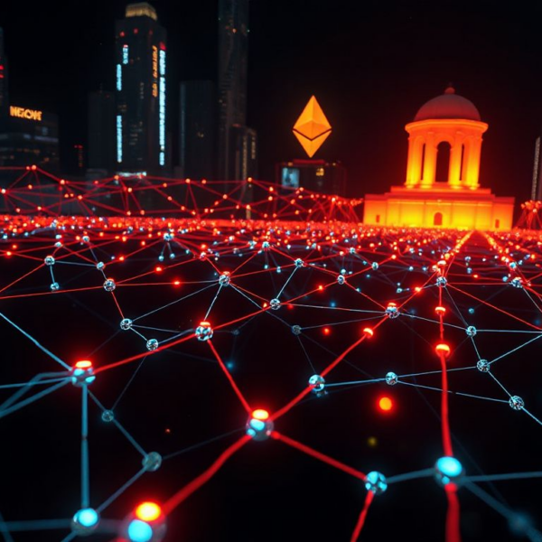 Visualization of Ethereum network congestion with failed transaction indicators and scaling technologies