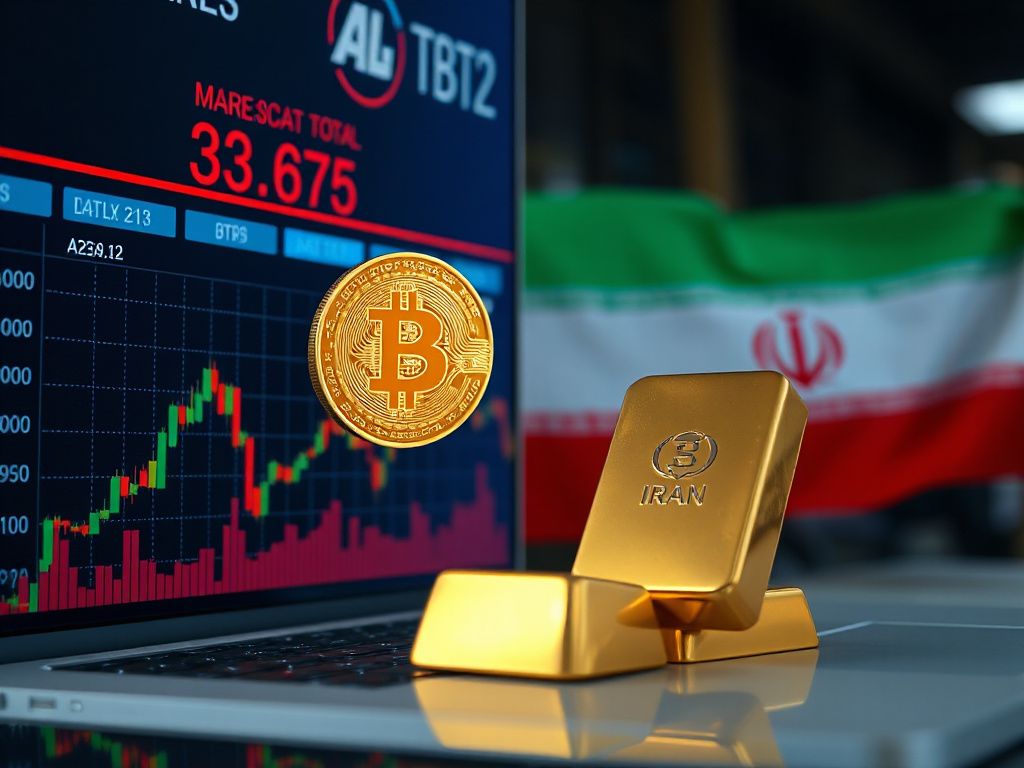 Photorealistic image of a Bitcoin chart climbing toward $88,000 beside a dropping gold bar, representing crypto rally and gold decline
